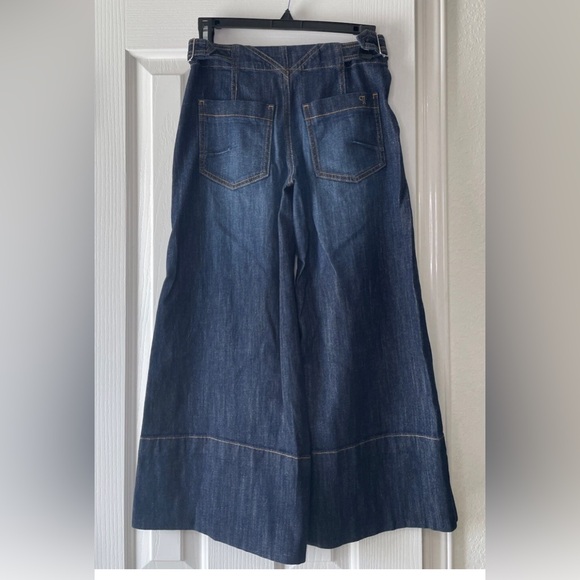 Pilcro Anthropologie Foxglove Wide Crop Pants Size 23 - Picture 4 of 11